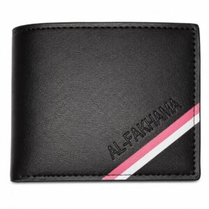 al fakhama black leather wallet for men